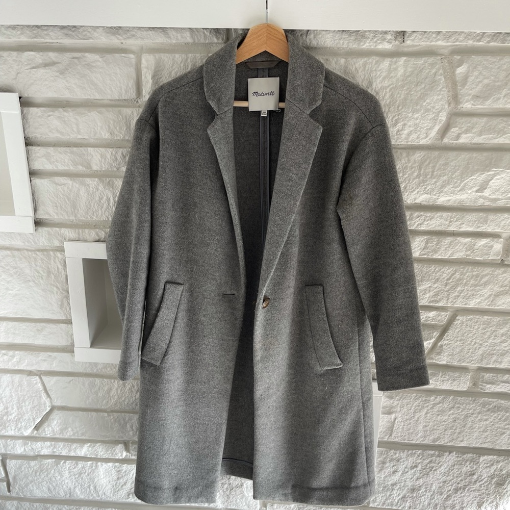 Madewell Grey Monsier Coat | XXS